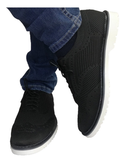 Zapatos Sneka Casuales Moda Hombre Negro 26 Al 29