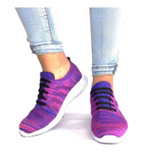 Tenis Sneka Original Mujer Hombre Violeta 23 Al 28